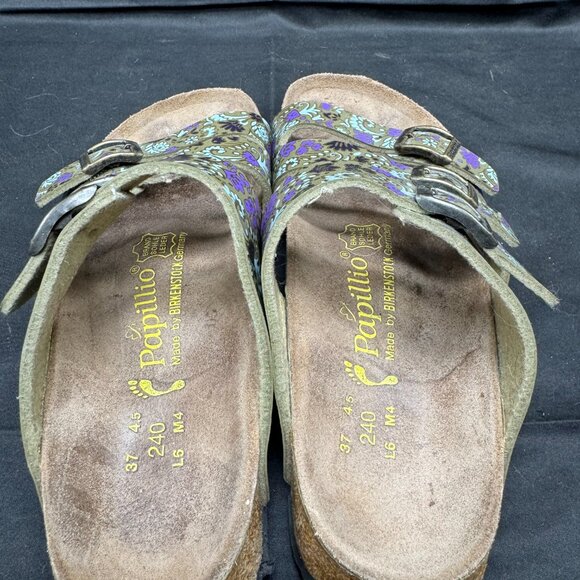 Papillio Birkenstock Florida Magical Flow Green, Purple & Gold 3 Strap 37(6.5) - Picture 5 of 7
